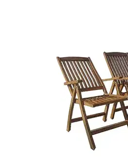 Záhradné stoličky a kreslá Záhradné polohovateľné kreslo RIVIERA (teak)