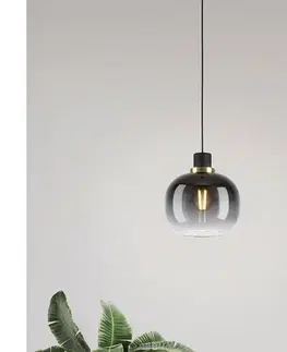 Svietidlá Eglo 99616 - Luster na lanku OILELLA 1xE27/40W/230V šedá 99616