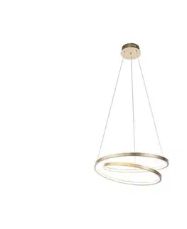 Svietidlá Paul Neuhaus 2472-12 - LED Stmievateľný luster na lanku ROMAN LED/30W/230V zlatá 2472-12