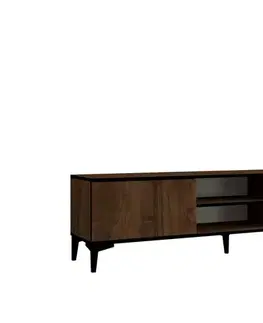 TV stolíky TV stolík Erem - Walnut, Black