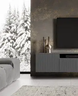 TV stolíky ArtAdrk TV stolík NOEMI závesný | grafit
