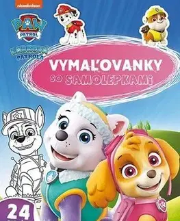 Pre deti a mládež - ostatné Vymaľovanky so samolepkami - Labková patrola (A4)