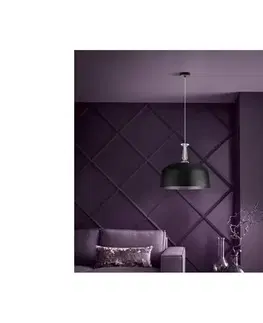 Svietidlá Eglo 39588 - Závesný luster na lanku MONTE FUERTE 3xE27/10W/230V čierny 39588