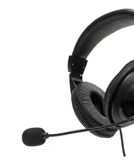 Predlžovacie káble  Slúchadlá s mikrofónom USB čierna FIS7510