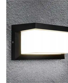 Svietidlá  LED stmievateľné nástenné svietidlo NEELY 1xE27/6W/230V 2700-6500K IP54 čierne BW0332+AI0601