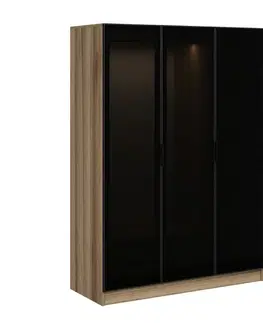 Šatňové skrine Šatníková skriňa Kale Dark Grey - 2285