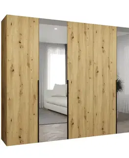 Šatníkové skrine Skriňa Alicante II 300 artisan čierna