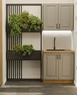 Modulový kuchynský nábytok Kuchynská linka Stilo Clay Grey/Artisan 80cm bez pracovnej dosky