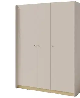 Šatníkové skrine Skriňa Alessio AE1 3D Béžová /Dub