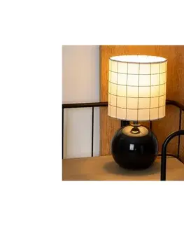 Lampy Atmosphera - Stolná lampa TIMÉO 1xE14/60W/230V čierna/biela 116289W