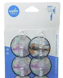 Držiaky na uteráky MAKRO - Háčiky sada 6ks