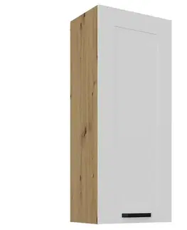 Kuchynské skrinky visiace Skrinka do kuchyne Luna biely matná/artisan 45G-108 1F
