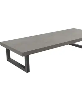 Kúpeľňový nábytok CERANO - Doska pod umývadlo Navira Pro + podperná konzola - betónovo šedá - 70x46x3,6 CER-6061166