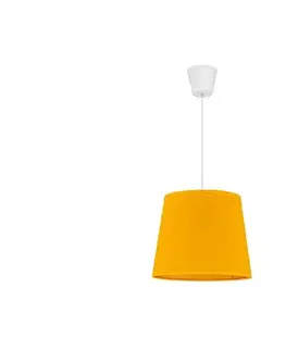 Svietidlá  - Luster na lanku SOLO 1xE27/40W/230V pr. 24 cm žltá 8532