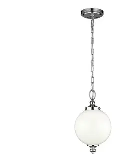 Svietidlá Elstead Feiss FE-PARKMAN-PS-PN - Luster na reťazi PARKMAN 1xE27/60W/230V FE-PARKMAN-PS-PN