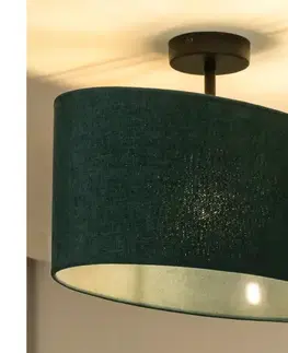 Svietidlá  - Prisadený luster OVAL 1xE27/15W/230V zelená 604543