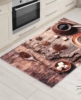 Koberce a koberčeky Bellatex Kusový koberec Káva 3D, 80 x 120 cm