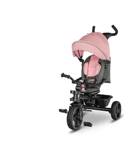 Trojkolky Lionelo - Detská trojkolka HAARI ružová/šedá 5902581658821