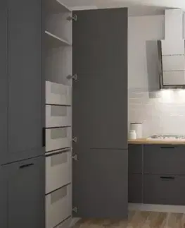 MDF fronty PVC Dvierka Quantum ZM-60 graphite