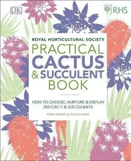Izbové rastliny RHS Practical Cactus and Succulent Book - Zia Allawayová,Fran Bailey