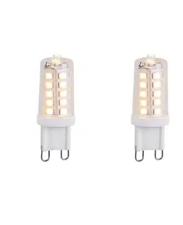 LED osvetlenie Sada 2 stmievateľných LED žiaroviek G9 3W 250lm 3000K