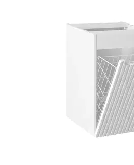 Skrinky do kúpeľne ArtCom Závesná skrinka do kúpeľne NOVA White 81-40-1DK | s košom 40 cm
