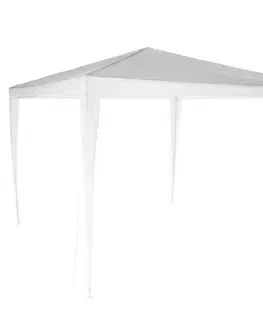 Záhradné altány KONDELA Gotan záhradný altánok 300x300 cm biela