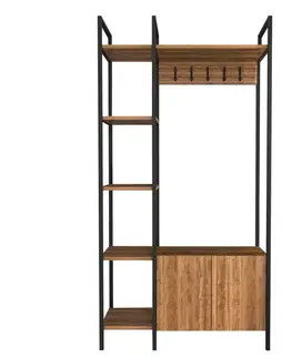 Predsieňové steny Predsieňová stena Doga - Walnut, Black