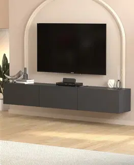 TV stolíky MISS nástenný TV stolík, antracit