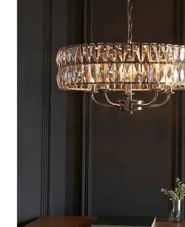 Svietidlá Endon 104467 - Luster na reťazi CLIFTON 5xE14/6W/230V lesklý chróm/číra 104467