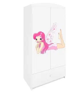 Skrine do izieb Skriňa Babydreams Biely – Víla 2