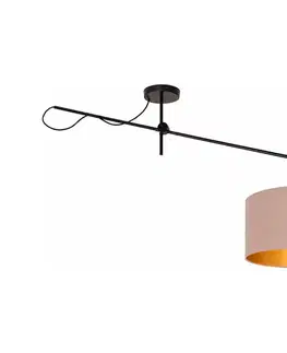 Svietidlá  LED nastaviteľný prisadený luster VENICE 1xE27/60W/230V béžová/zlatá H0256