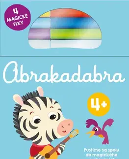 Nalepovačky, vystrihovačky, skladačky Abrakadabra 4+ (Zebra)