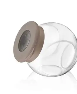Dózy na potraviny Kinekus Dóza na potraviny 750ml sklenená, so silikónovým vekom, mix