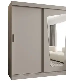 Šatníkové skrine Skriňa Moka 180 kašmír