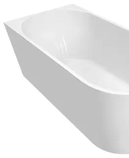 Vane AQUALINE - TIBERA L rohová stojaca vaňa 160x75cm, biela E1036