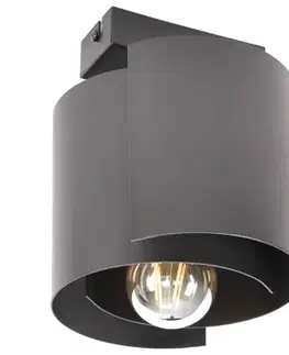 Lampy do obývačky Stropné bodové svietidlo HUGO Black 2955/Z-B-1 LW1