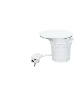 Predlžovacie káble  PP124CW-PD20 - Zapustená zásuvka 20W 1Z + USB A+C biela PP124CW-PD20