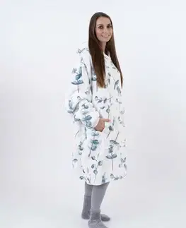 Dámske mikiny MKLozkoviny.sk Baránková mikina mikroplyš – Eukalyptus veľkosť L