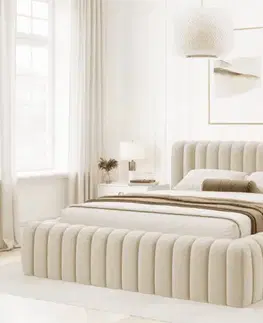 Postele ArtElta Manželská posteľ CARILLA s výklopným roštom | 140 x 200 cm Farba: Sola 06