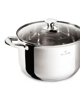 Hrnce BLAUMANN - Hrniec nerez a sklenená pokrievka 24cm/6l Gourmet Line