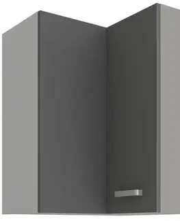 Kuchynské skrinky visiace Skrinka do kuchyne GREY 60X60 GN-72 2F (90°)