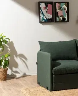 Pohovky a gauče Dvojmiestna rozkladacia pohovka Saga XL 2-Seater - Green