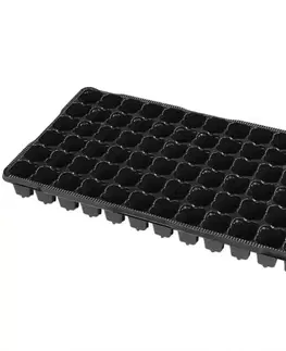Príslušenstvo pre pestovanie rastlín Sadbovač MINI JP plastový čierny 4x4cm; 72ks