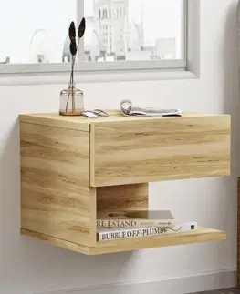 Nočné stolíky Škandinávsky nočný stolík  LEVY 27, dub Left
