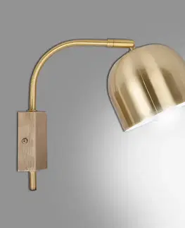 Moderné lampy do obývačky Nástenné svietidlo Rupi Zlatý E27 K1