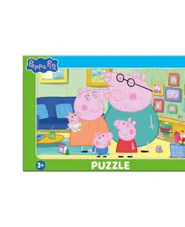 Do 49 dielikov Dino Toys PEPPA PIG V OBÝVACÍM POKOJI 15 deskové Puzzle