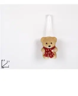 Vianočné dekorácie MAKRO - Medvedík vianočný 8,5cm