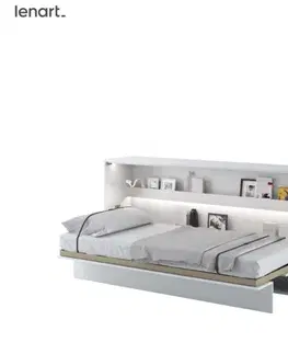 Postele Dig-net nábytok Sklápacia posteľ Lenart BED CONCEPT BC-06 biela | 90 x 200 cm