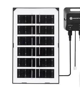 Svietidlá  B.V.  - LED solárny luster LED/35W/12V 3000 mAh 6500K priemer 10 cm B1020134N